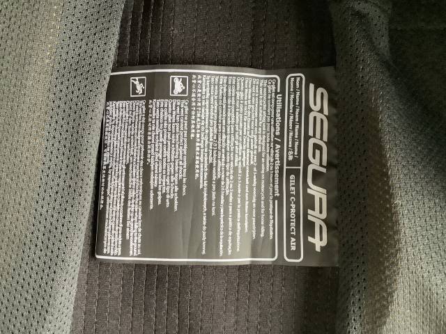 Gilet airbag SEGURA C-Protect Air  S/XS  revis&eacute; SAV