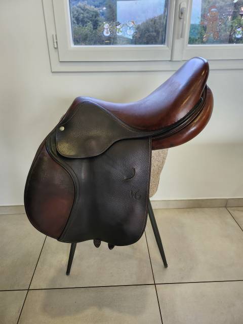 Selle mixte cuir 17.5 pouces Vincent Gaffet 