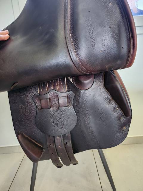 Selle mixte cuir 17.5 pouces Vincent Gaffet 