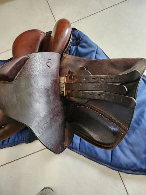 Selle mixte cuir 17.5 pouces Vincent Gaffet 