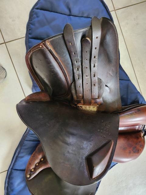Selle mixte cuir 17.5 pouces Vincent Gaffet 