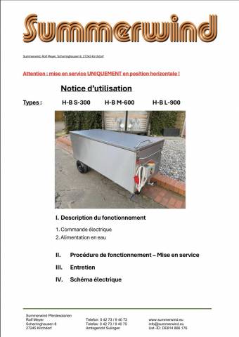 Purificateur de foin NEUF SUMMERWIND