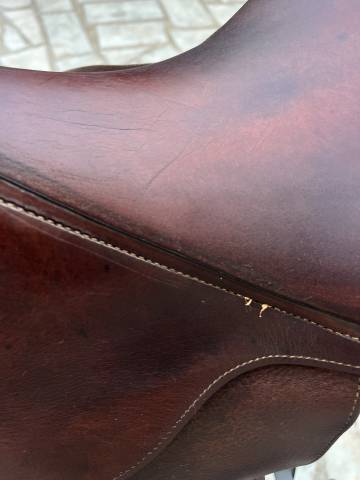 Selle CWD 17 pouces - cuir marron 