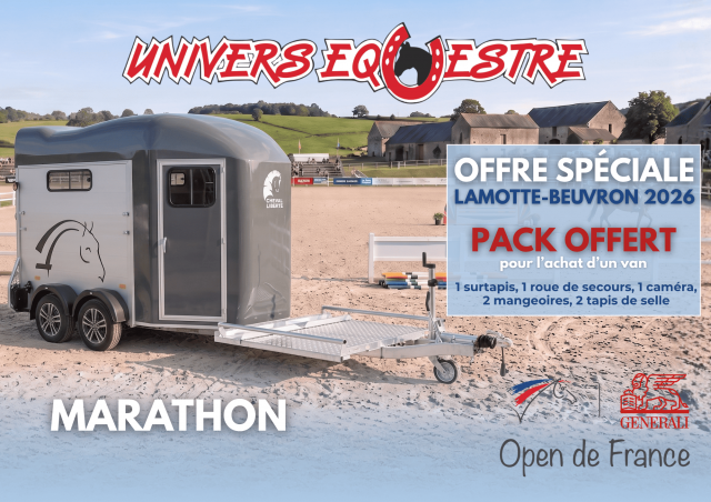Van cheval liberte marathon porte caleche