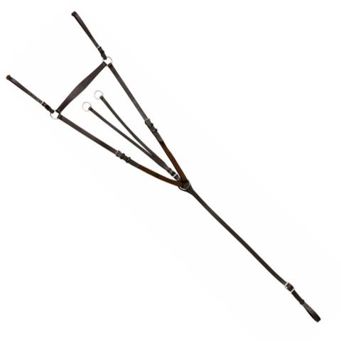 Collier de chasse Riding World avec martingale à anneaux