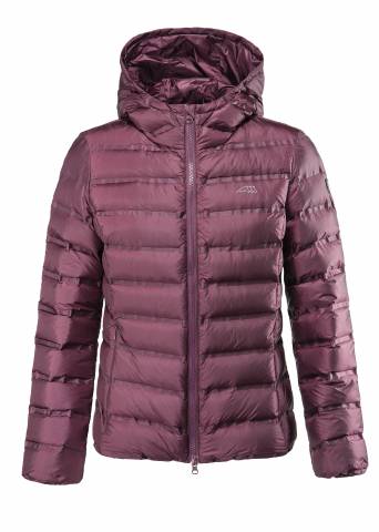Doudoune Equiline Bordeaux en duvet d'oie