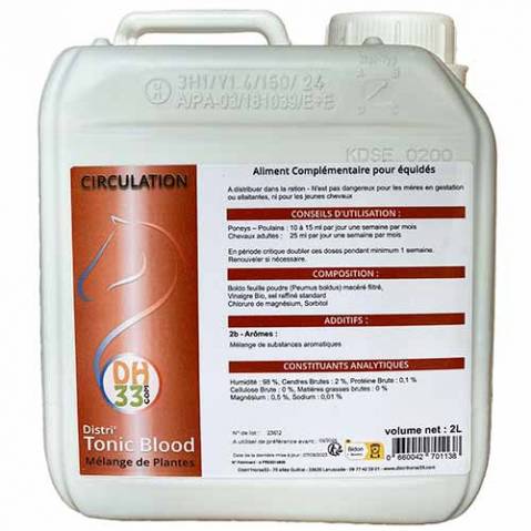 Distri'Tonic Blood - Engorgement Fourbure Cheval