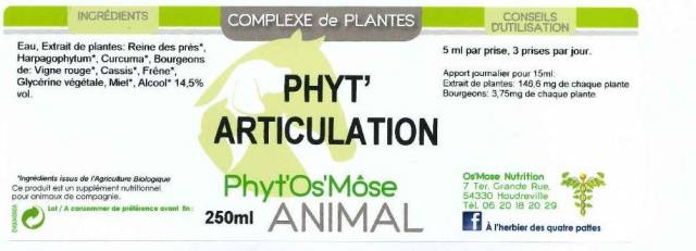 Phyt'articulation cheval - probl&egrave;mes articulaires