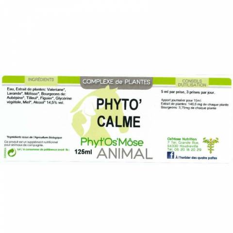 Phyto'Calme -  vertus apaisantes