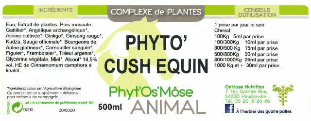 Phyto'cush &eacute;quin - Phyt'Os'mose Animal - 500 ml