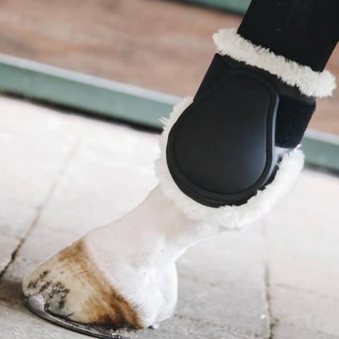 Protèges-boulets jeunes chevaux avec mouton synthétique - Kentucky