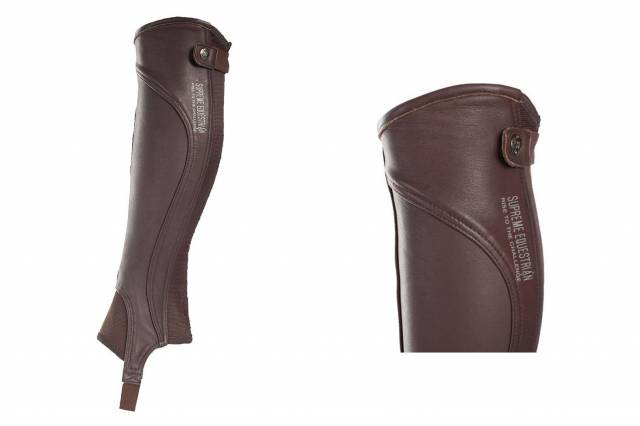 Mini chaps Quinton en cuir
