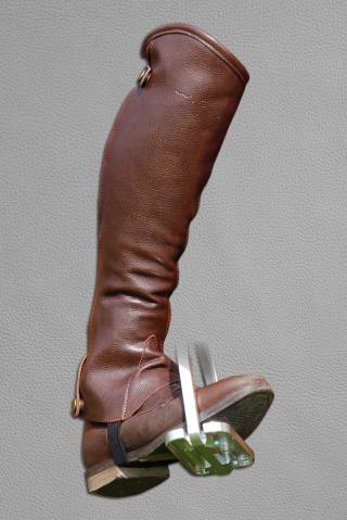 Mini chaps Dy'on en cuir modèle classic