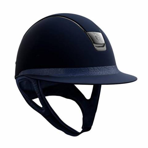Casque Samshield Miss Shield Shadow Blue et Flower Leather Blue
