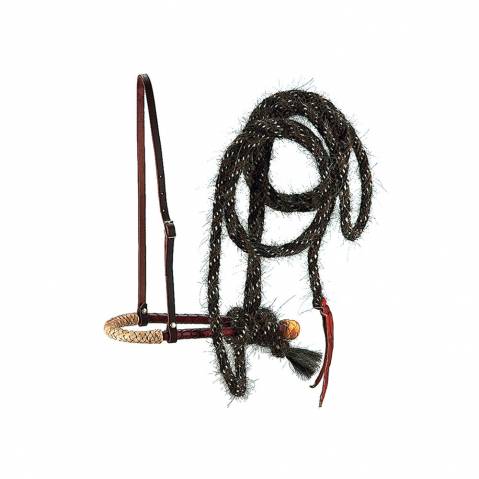 Ensemble Bosal Classique - Pool's - Cuir et crins noirs
