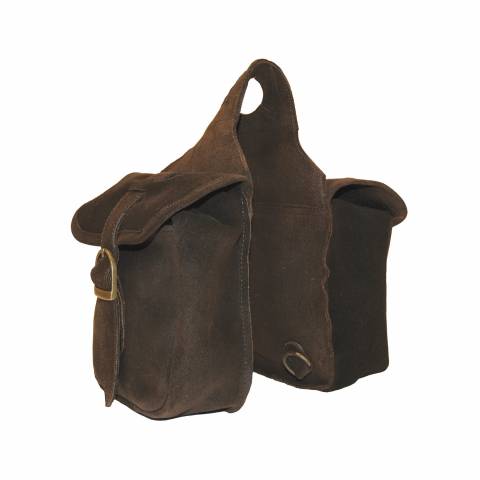 Sacoche Avant en Cuir Daim