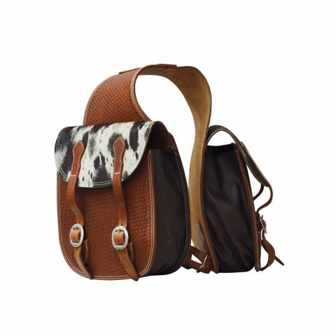 Sacoche Arrière en Cuir et Crin de Cheval