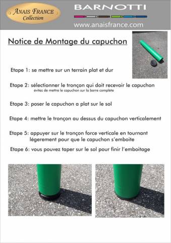 Capuchon pour tron&ccedil;on obstacle Barnotti