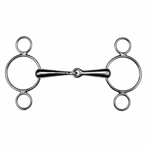 Mors pessoa inox réglable simple brisure 3 anneaux - Feeling