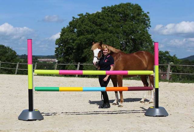 Barre d'obstacle de 2m50 Ciel Anis Rose Barnotti