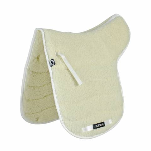 Tapis de Selle Laine Dressage Blanc - Burioni