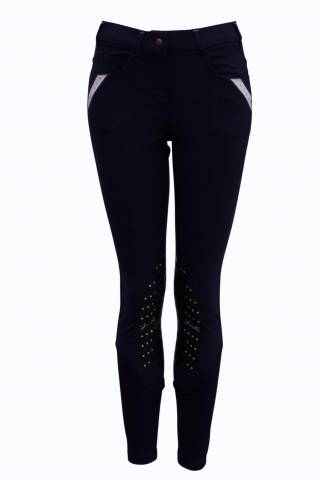 Pantalon d'équitation starlight et super grip Femme Bleu - JMR Pro