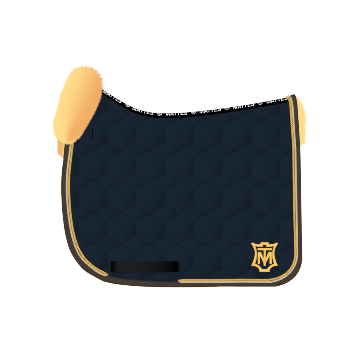 Chabraque dressage avec rebord avant personnalisable - Mattes