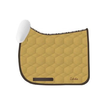 Chabraque dressage avec rebord avant personnalisable - Mattes