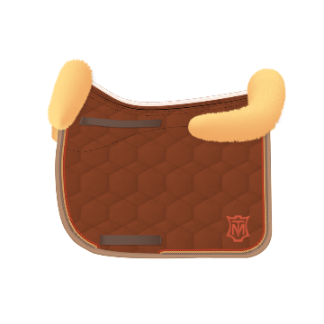 Chabraque dressage avec rebords personnalisable - Mattes