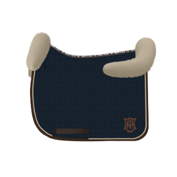Chabraque dressage avec rebords personnalisable - Mattes