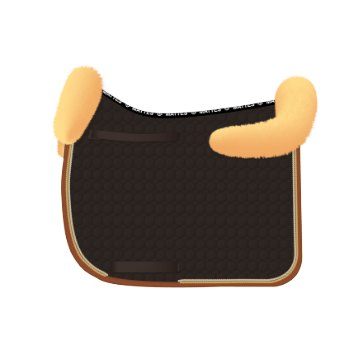 Chabraque dressage avec rebords personnalisable - Mattes