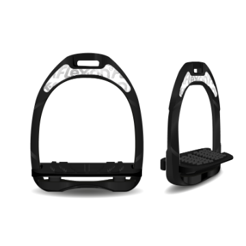 Etriers aluminium noir personnalisables - Flex-on