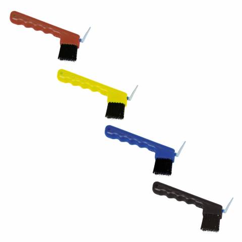 Cure pied avec brosse et encoche pour les doigts - Kerbl