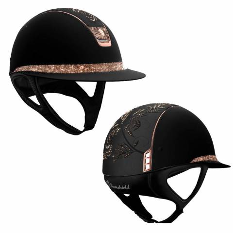 Casque MissShield Flower et Crystal Fabric Swaroski Rose Gold