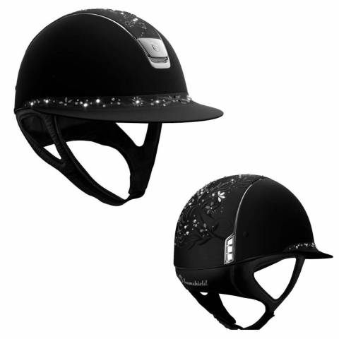 Casque Samshield Miss Shield Shadowmatt Flower Swarovski Jewelry Majestic Black