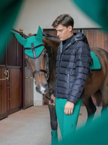 Veste en duvet homme noir Equiline
