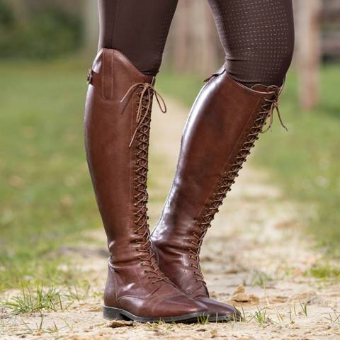 Bottes cuir équitation neuf : Femme