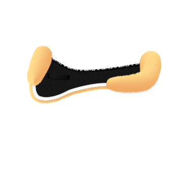 Amortisseur dressage avec rebords personnalisable - Mattes