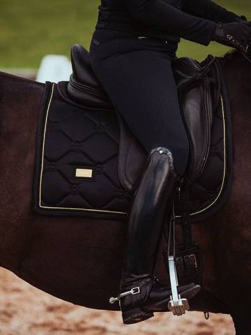 Tapis de selle Black Edition Gold  - Equestrian Stockholm