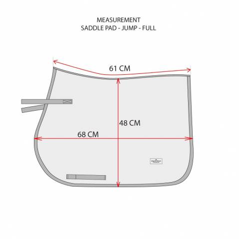 Tapis de selle Purple White Edge - Equestrian Stockholm