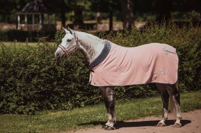 Couverture Polaire Col Mouton Equestrian Stockholm - Pink