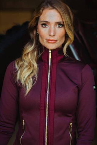 Veste Polaire Equestrian Stockholm - CRYSTAL MERLOT GOLD