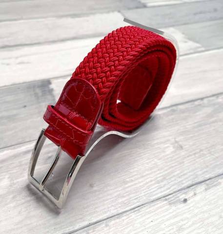 Ceinture Grand Prix Rouge/Rouge - Melca Paris