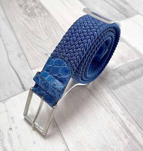 Ceinture Grand Prix Bleu/Bleu - Melca Paris