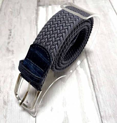 Ceinture Grand Prix Anthracite/Bleu foncé - Melca Paris