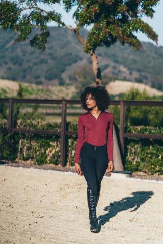 UV PROTECTION Top Bordeaux - Equestrian Stockholm