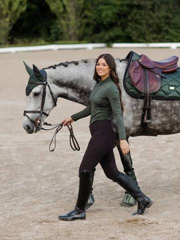 Equestrian Stockholm - Pantalon Knee Grip Elite Black jump