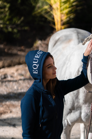 Sweat Ideal Hoodie Sportive Navy - Equestrian Stockholm
