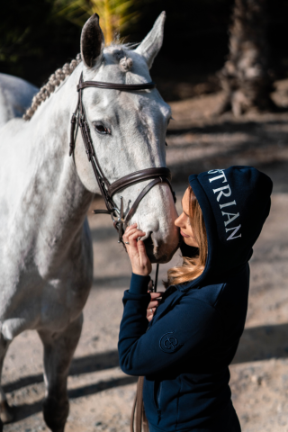 Sweat Ideal Hoodie Sportive Navy - Equestrian Stockholm
