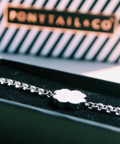 Bracelet trèfle à quatre feuilles - Ponytail & Co